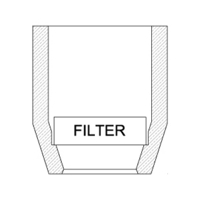 TYPE TXPF - NARROW-NECKED SLEEVES WITH FILTER HOLDER